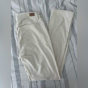 Lauren Ralph Lauren White Corduroy Pants